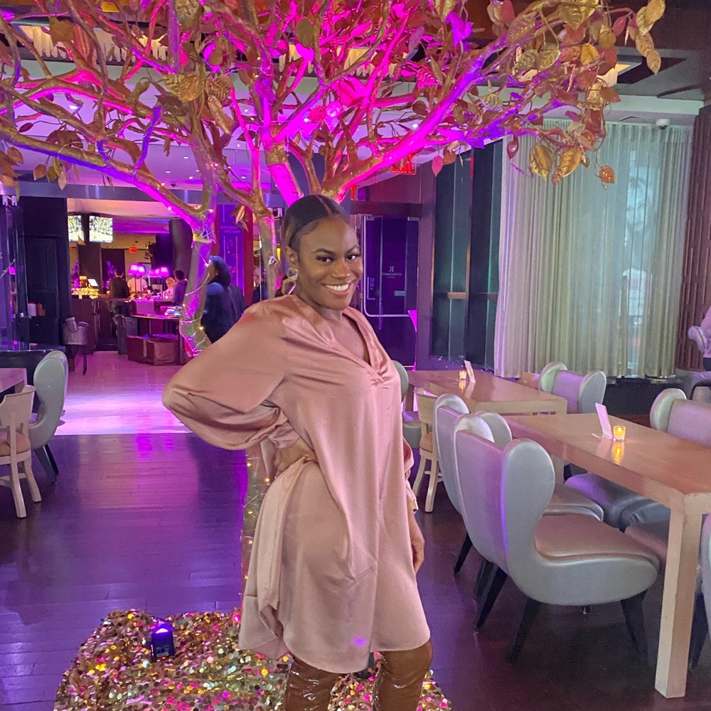 H&M Pink Long Sleeve Dress